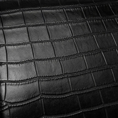 Croc-Embossed Leather Bag