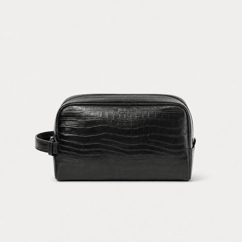 Croc Embossed Toiletry Bag