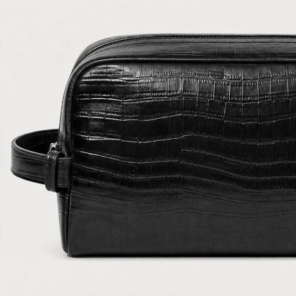 Croc Embossed Toiletry Bag